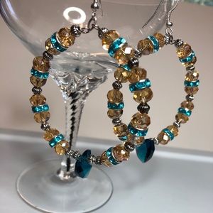 💎 SWAROVSKI CRYSTALS HOOPS